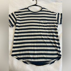 Stripped linen shirt